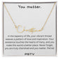 You Matter. Tapestry of Life... Customizable Name Necklace