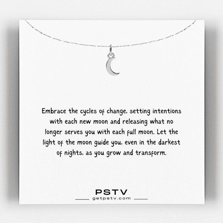 Crescent Moon Charm Necklace