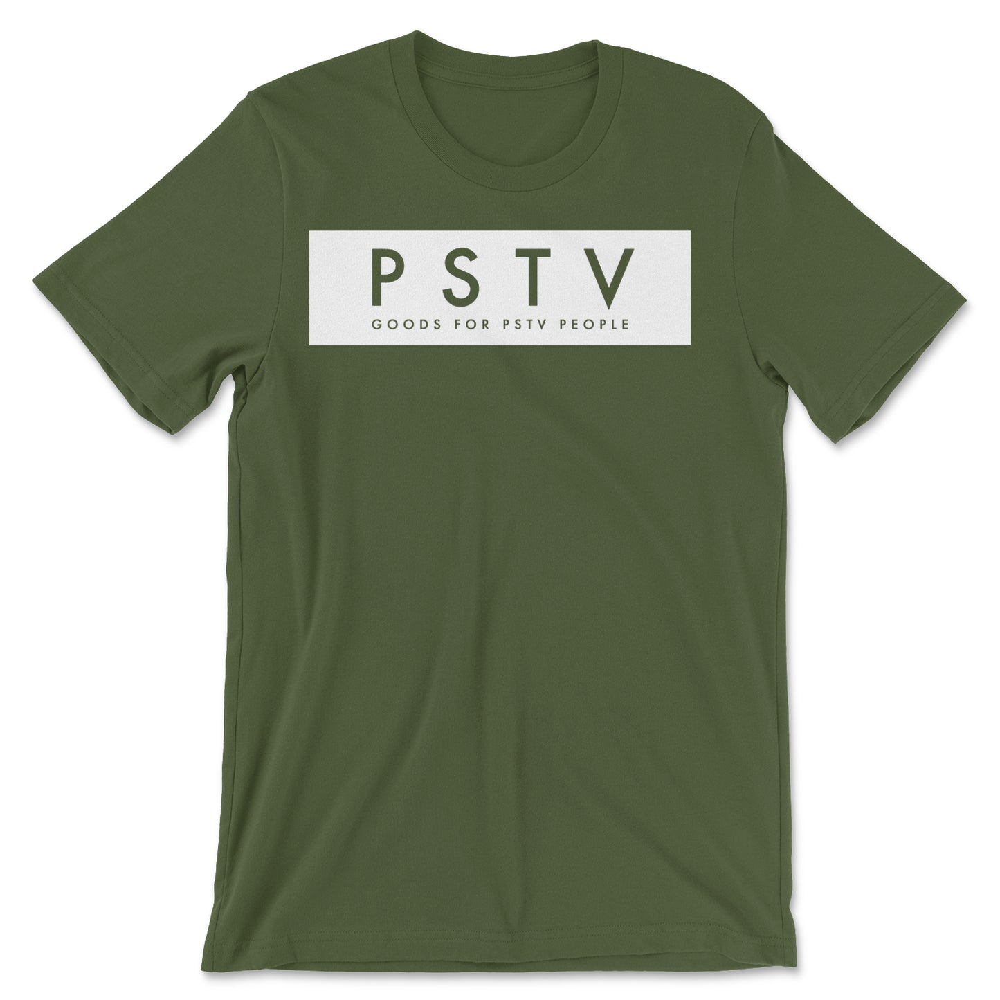 PSTV People White Block Tee