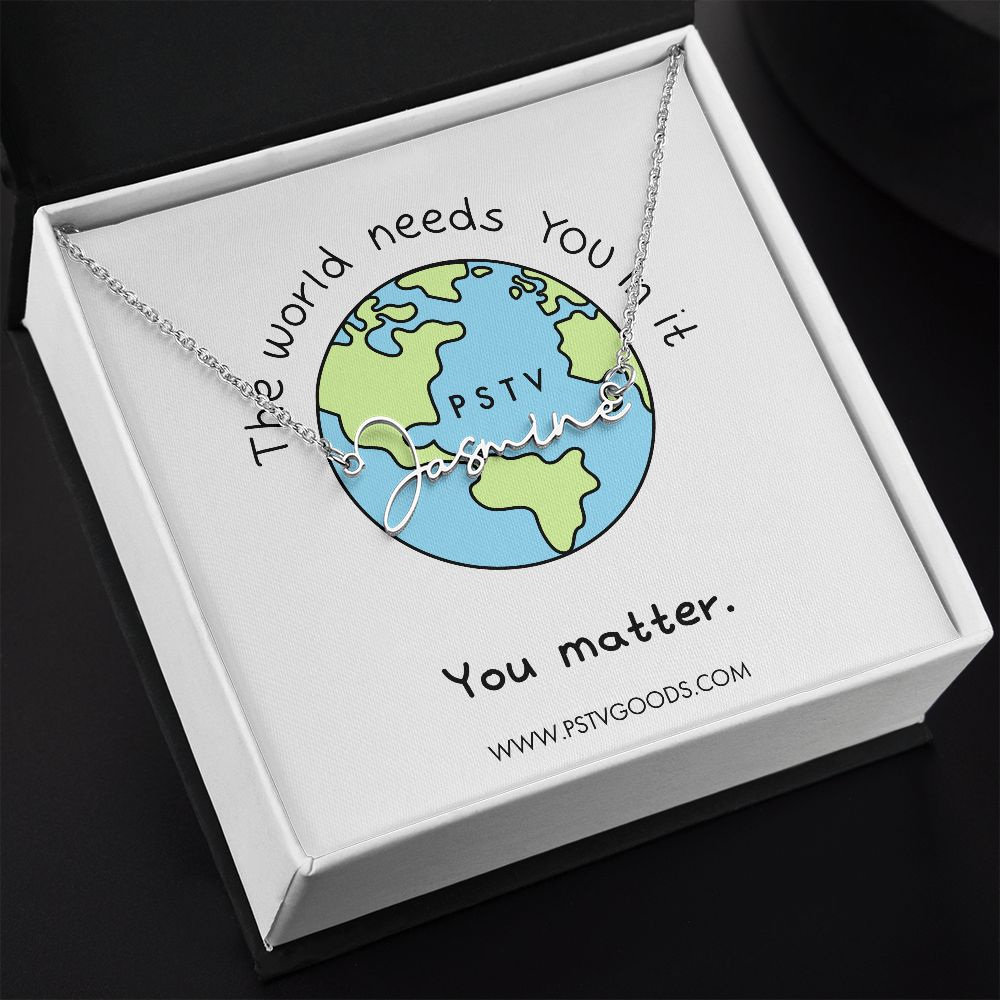 You Matter Customizable Name Necklace