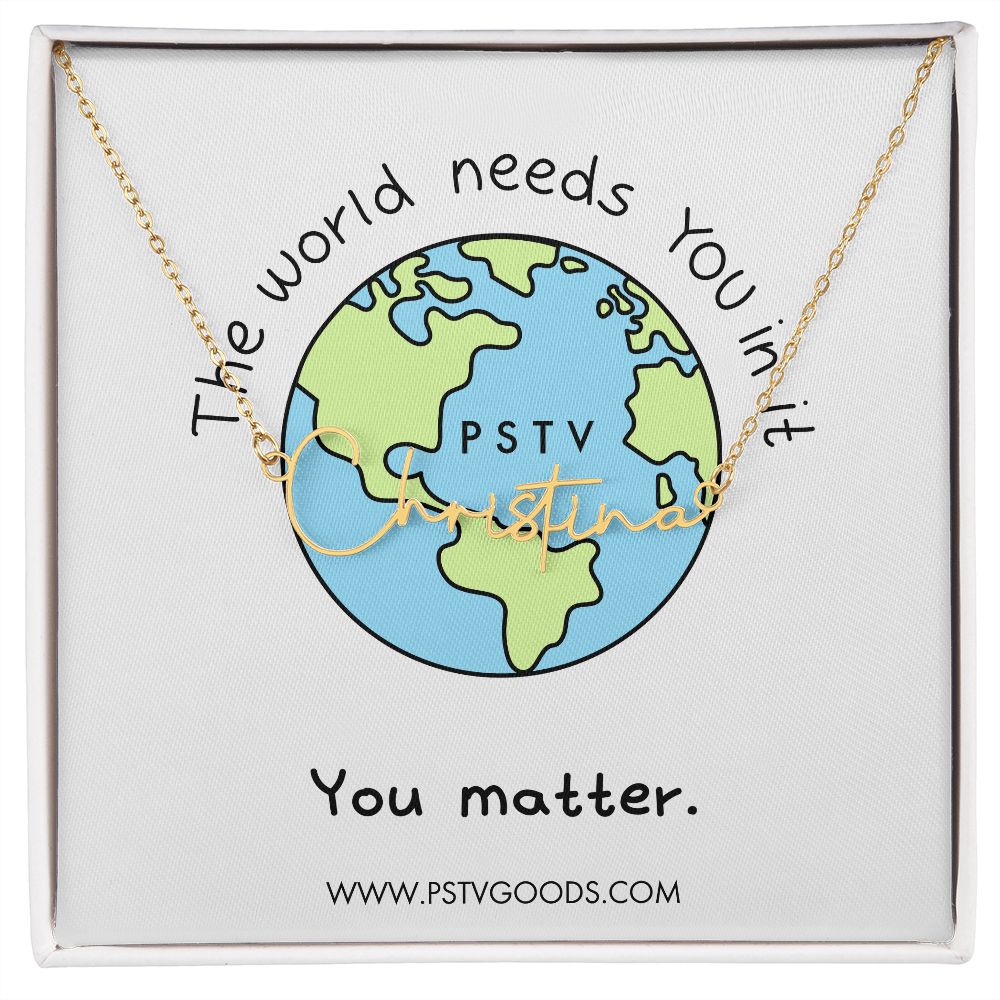 You Matter Customizable Name Necklace