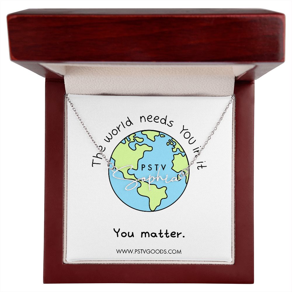 You Matter Customizable Name Necklace