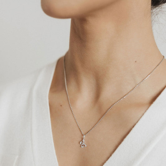 Butterfly CZ Charm Necklace