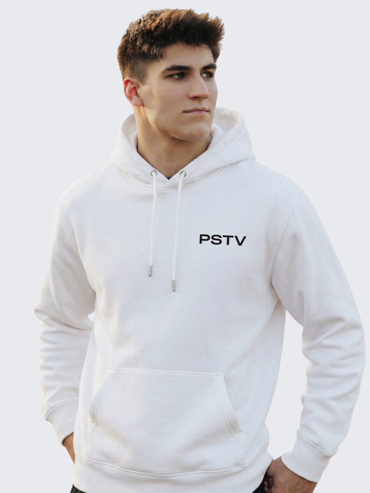 PSTV Logo Heavyweight Hoodie (White)