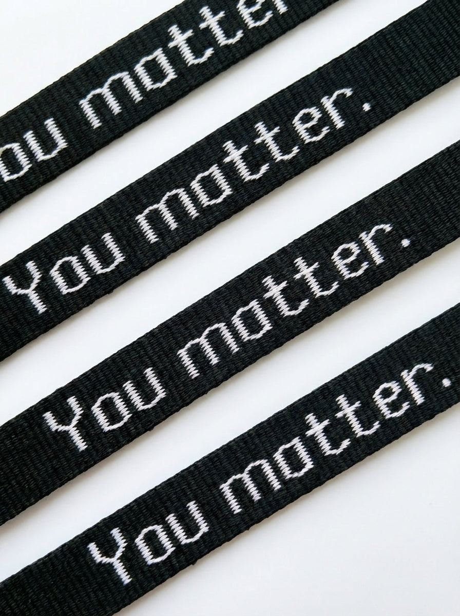You Matter. Bracelet in Black