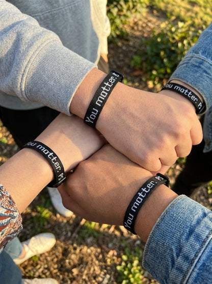 You Matter. Bracelet in Black