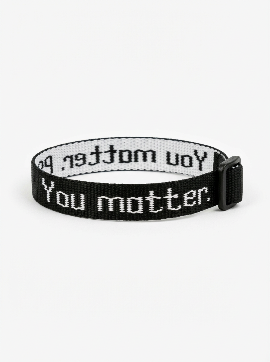 You Matter. Bracelet in Black