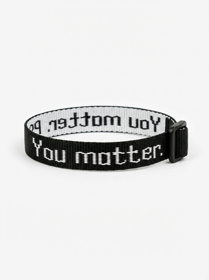 You Matter. Bracelet in Black
