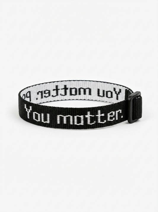 You Matter. Bracelet in Black