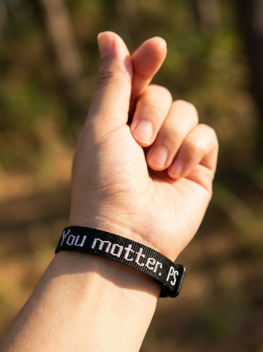 You Matter. Bracelet in Black
