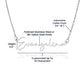 Be Kind and Stay Positive Signature Style Name Necklace