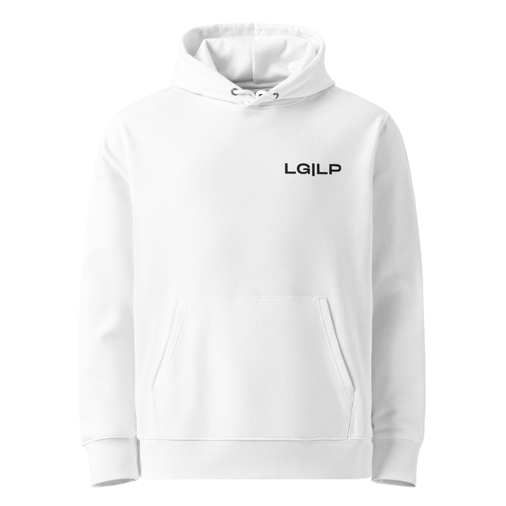 LG | LP Love God, Love People Heavyweight Hoodie | White