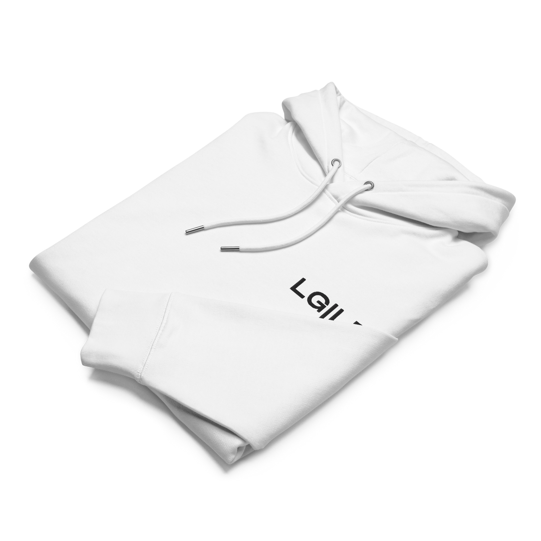 LG | LP Love God, Love People Heavyweight Hoodie | White
