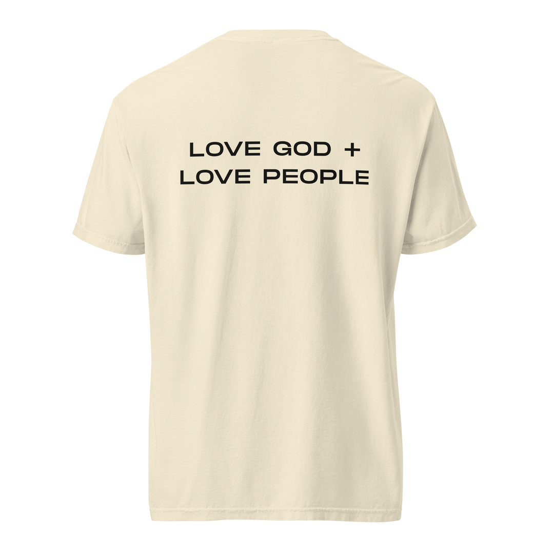 Love God Love People Unisex Tee | Bone