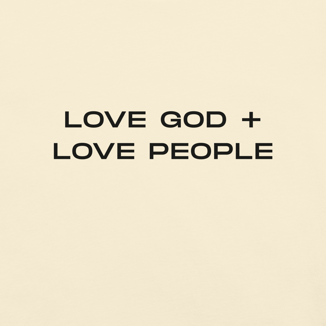 Love God Love People Unisex Tee | Bone