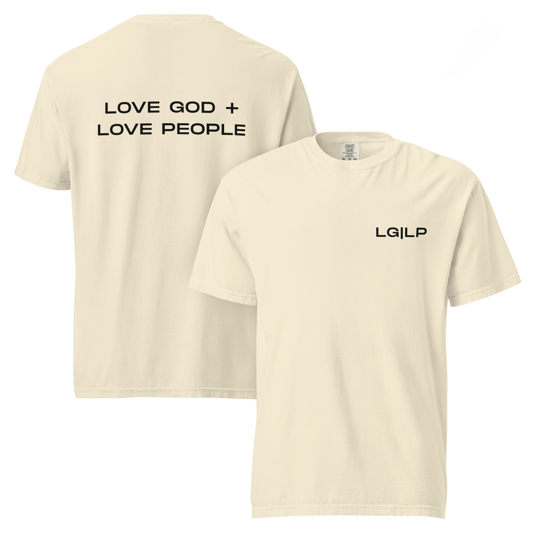 Love God Love People Unisex Tee | Bone