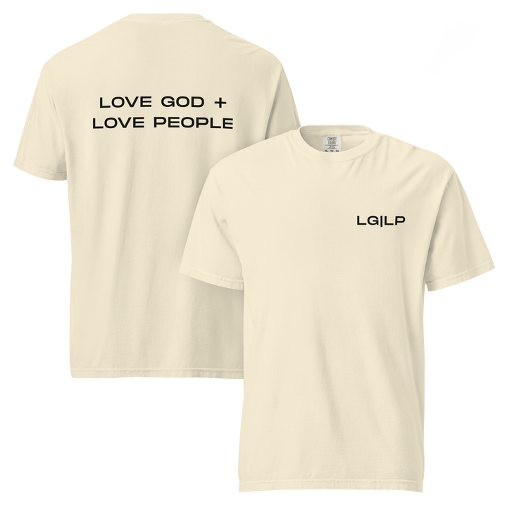 Love God Love People Unisex Tee | Bone
