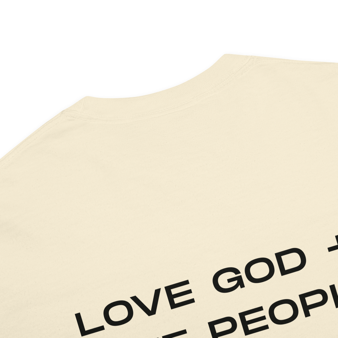 Love God Love People Unisex Tee | Bone