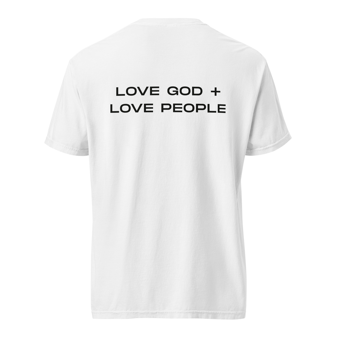 Love God Love People Unisex Tee | White