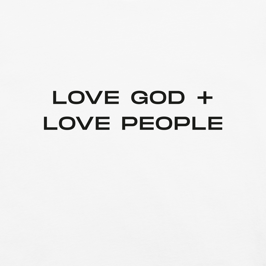 Love God Love People Unisex Tee | White