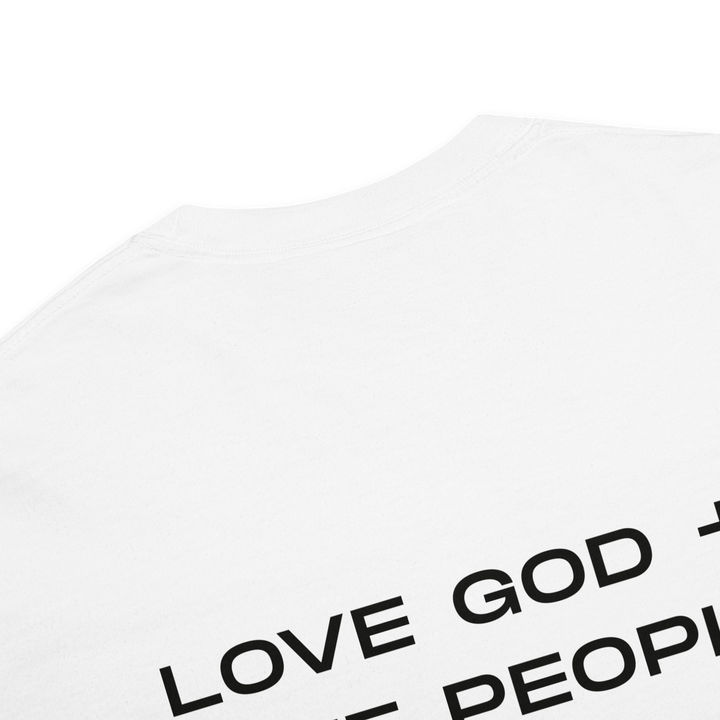 Love God Love People Unisex Tee | White