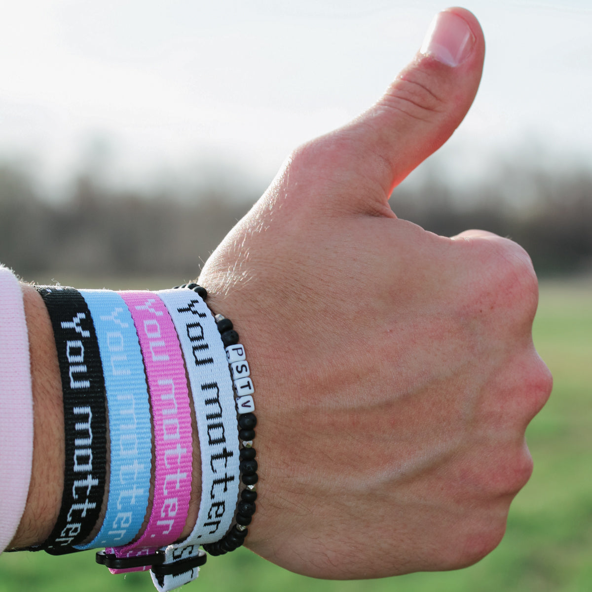 You Matter. Bracelet in Black PSTV