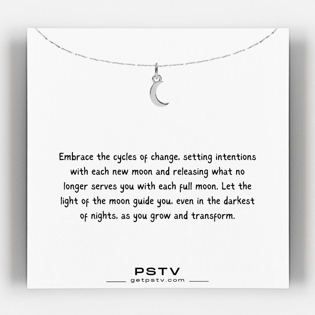 Crescent Moon Charm Necklace