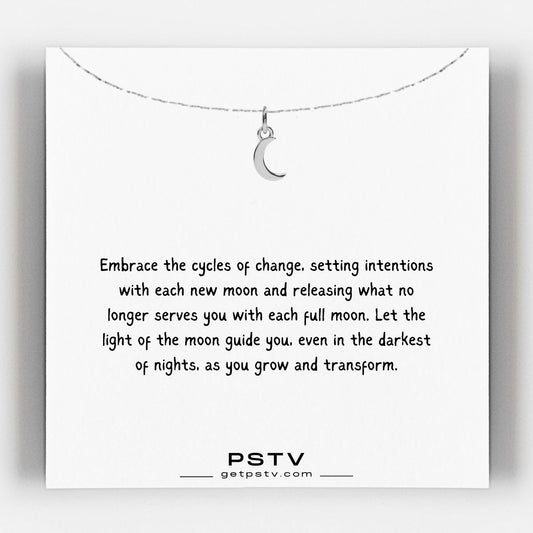 Crescent Moon Charm Necklace