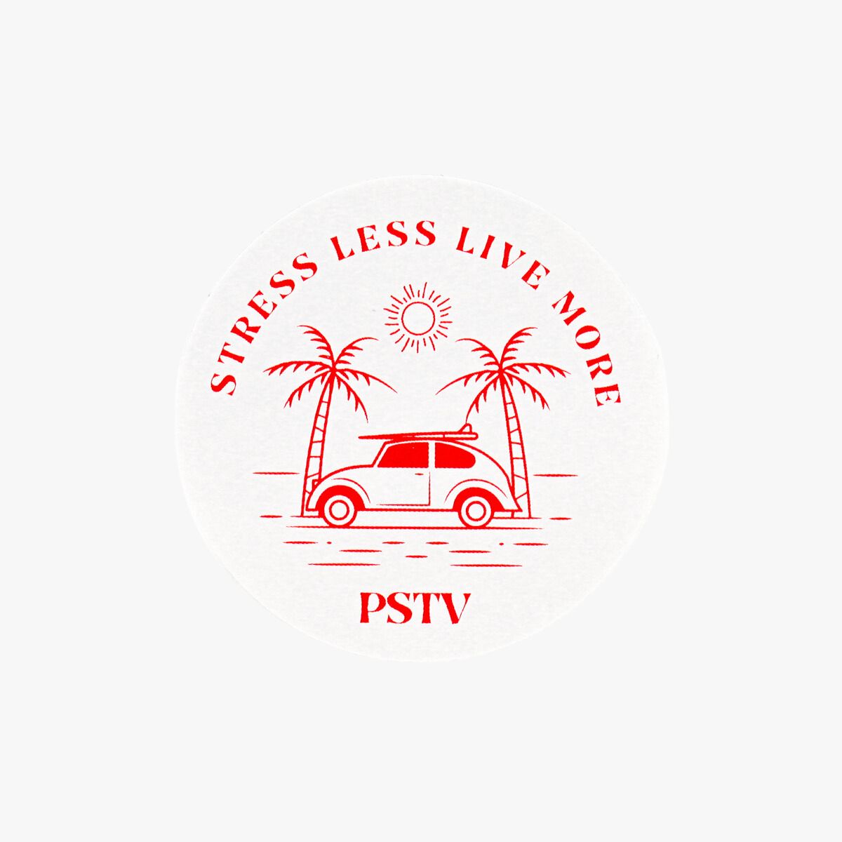 Stress Less Live More Sticker