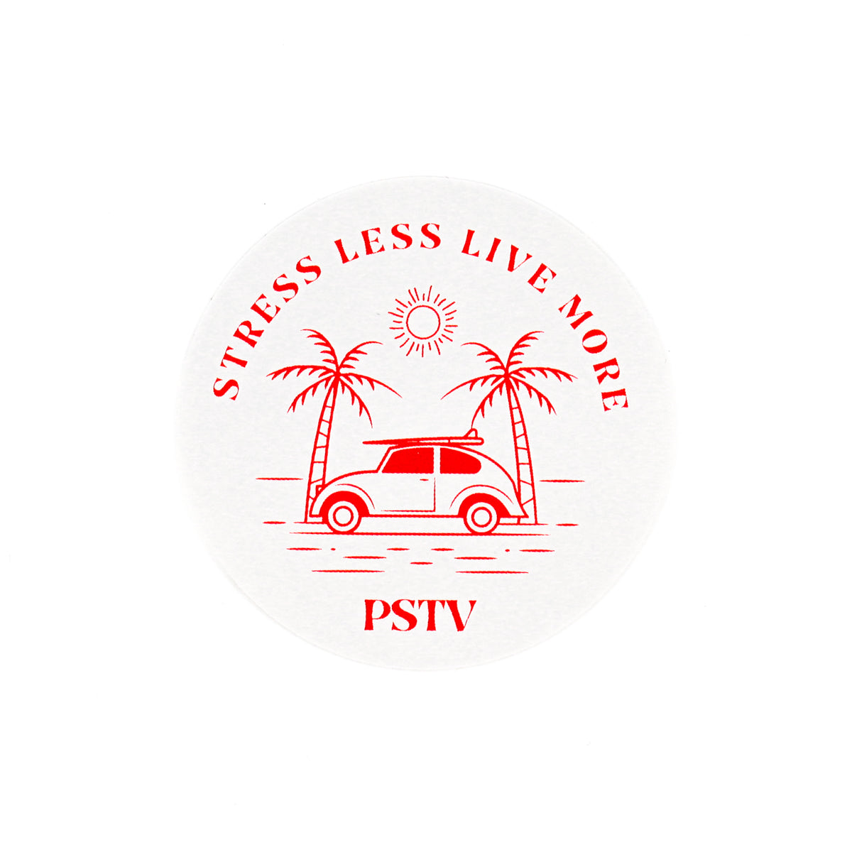 Stress Less Live More Sticker