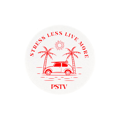 Stress Less Live More Sticker