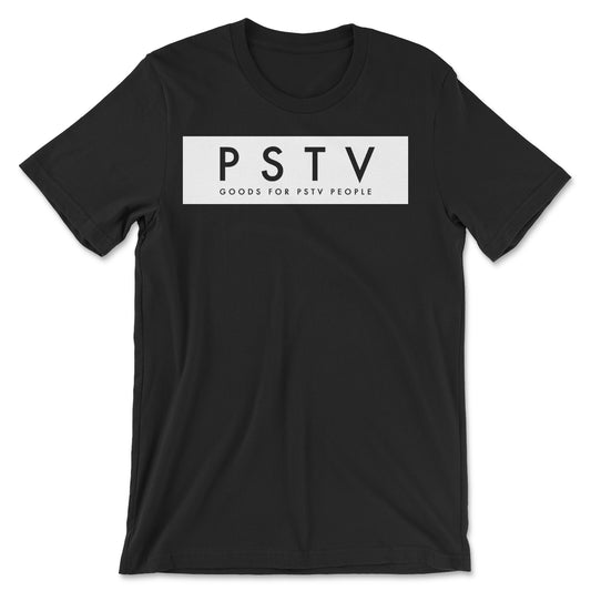 PSTV People White Block Tee