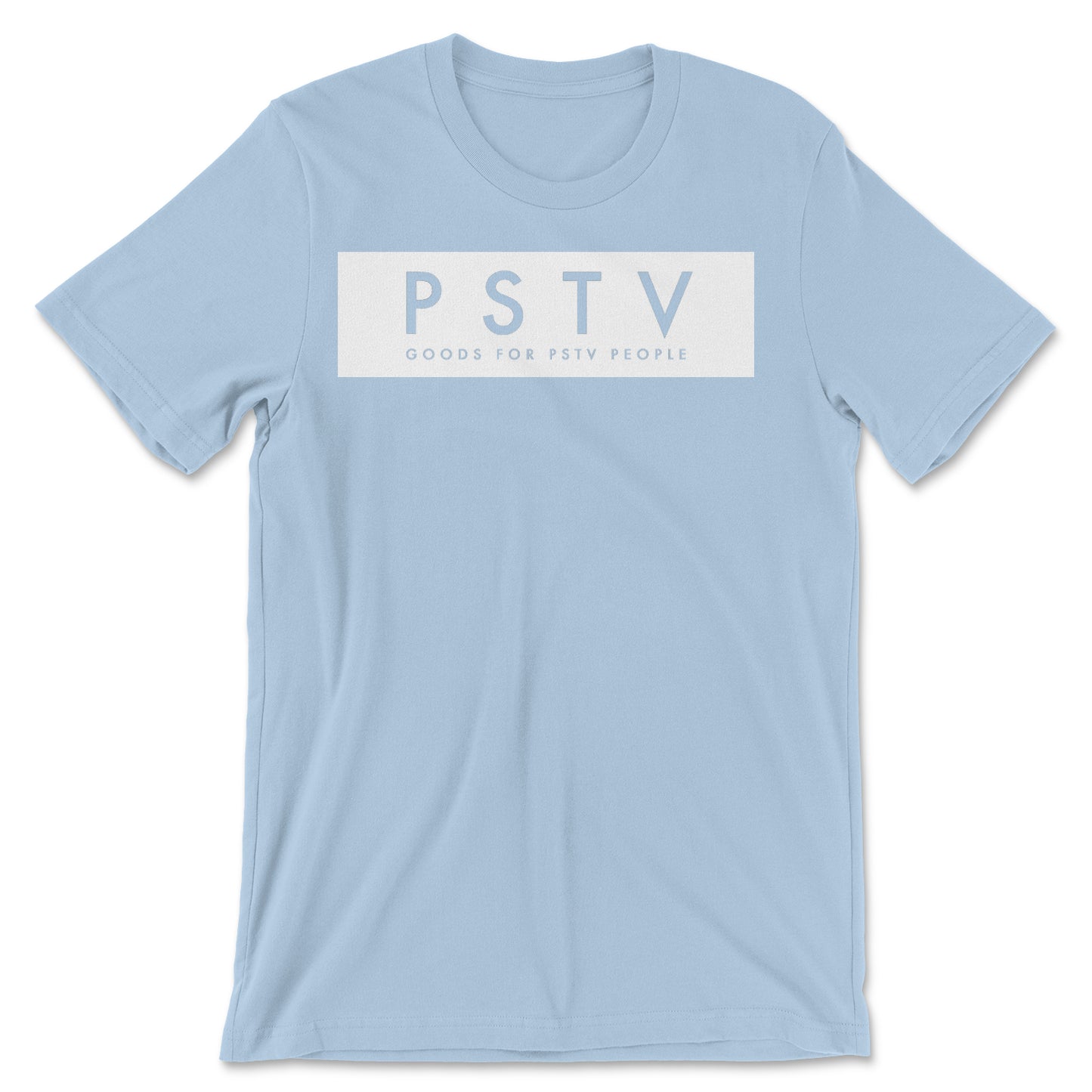 PSTV People White Block Tee