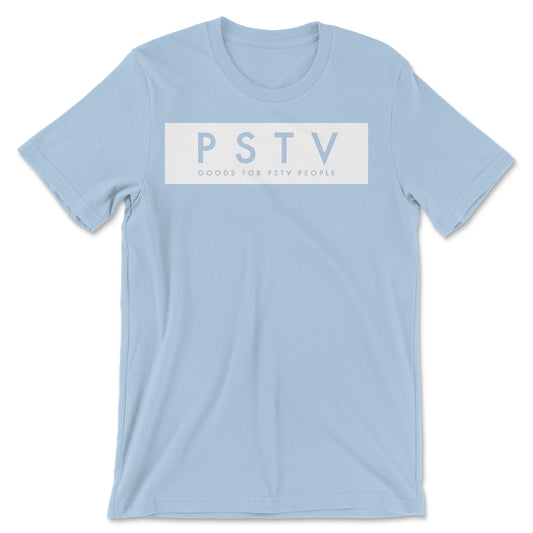 PSTV People White Block Tee