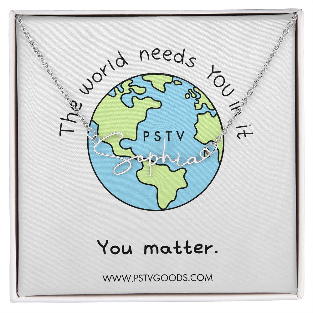 You Matter Customizable Name Necklace