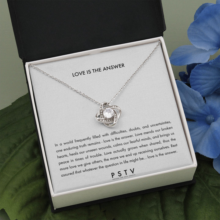 LOVE IS THE ANSWER Love Knot Necklace PSTV